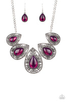 Opal Auras - Purple Necklace Paparazzi