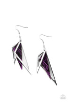 Evolutionary Edge - Purple Earrings Paparazzi