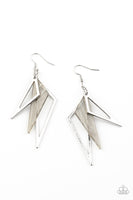 Evolutionary Edge - Silver Earrings Paparazzi