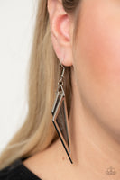 Evolutionary Edge - Silver Earrings Paparazzi