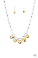 HEART On Your Heels - Yellow Necklace Paparazzi