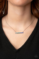 Sparkly Spectrum - Blue Necklace Paparazzi