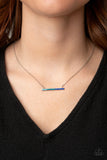 Sparkly Spectrum - Blue Necklace Paparazzi