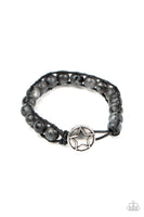 Homespun Stones  - Black Bracelet Paparazzi