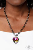 Flirtatiously Flashy - Multi-Colored Heart Necklace Paparazzi