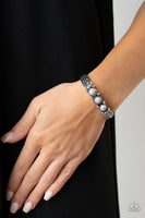 Mojave Glyphs - Silver Bracelet Paparazzi