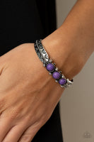 Mojave Glyphs - Purple Bracelet Paparazzi