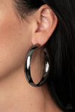 BEVEL In It - Black Earrings Paparazzi