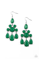 Afterglow Glamour - Green Earrings Paparazzi