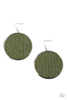 Wonderfully Woven - Green Earrings Paparazzi