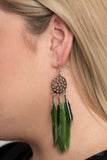 In Your Wildest DREAM-CATCHERS - Green Earrings Paparazzi