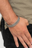 Risk-Taking Texture - Silver Bracelet Paparazzi