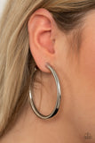 Curve Ball - Silver Earrings Paparazzi