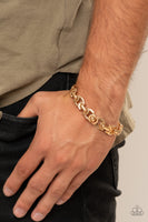 Advisory Warning - Gold Bracelet Paparazzi