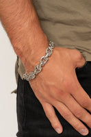 Advisory Warning - Silver Bracelet  Paparazzi