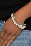 The GRANDEUR Tour - White Pearl Bracelet Paparazzi