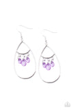 Shimmer Advisory - Purple Earrings Paparazzi