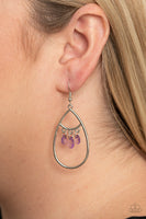 Shimmer Advisory - Purple Earrings Paparazzi