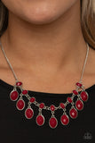 Lady of the POWERHOUSE - Red Necklace Paparazzi