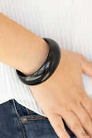 Whimsically Woodsy - Black Wooden Bracelet Paparazzi