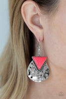 Road Trip Treasure - Pink Earrings Paparazzi