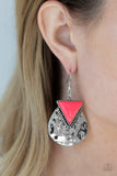 Road Trip Treasure - Pink Earrings Paparazzi