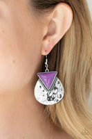 Road Trip Treasure - Purple Earrings Paparazzi Incoming