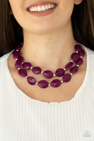 Two-Story Stunner - Purple Necklace Paparazzi