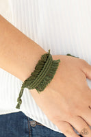 Make Yourself at HOMESPUN - Green Bracelet Paparazzi