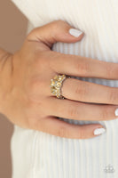 Sparkly State of Mind - Brown Ring Paparazzi