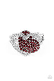 Million Dollar Matchmaker - Red Heart Ring Paparazzi