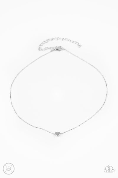 Humble Heart - Silver Necklace Paparazzi