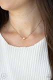 Humble Heart - Rose Gold Heart Necklace Paparazzi