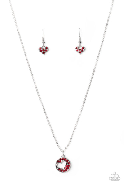 Bare Your Heart - Red Necklace Paparazzi