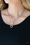 Never Miss a Beat - Pink Heart Necklace Paparazzi