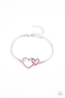 Cupid is Calling - Pink Heart Bracelet Paparazzi