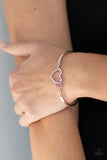 Cupid is Calling - Pink Heart Bracelet Paparazzi