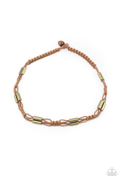 Offshore Drifter - Brown Necklace Paparazzi