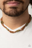 Offshore Drifter - Brown Necklace Paparazzi