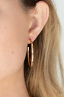 Chic As Can Be - Gold Earrings Paparazzi