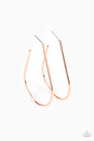 City Curves - Copper Earrings Paparazzi