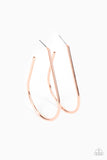 City Curves - Copper Earrings Paparazzi