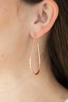 City Curves - Copper Earrings Paparazzi