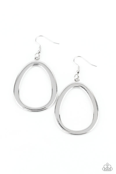 Casual Curves - Silver Earrings Paparazzi - Incoming