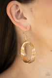 Urban-Spun - Gold Earrings Paparazzi