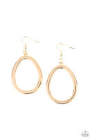 Casual Curves - Gold Earrings Paparazzi