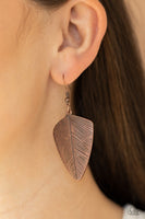 One Of The Flock - Copper Earrings Paparazzi