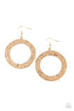 PRIMAL Meridian - Gold Earrings Paparazzi