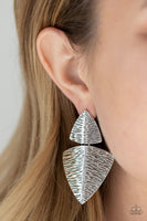 PRIMAL Factors - Silver Earrings Paparazzi