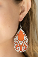 Loud and Proud - Orange Earrings Paparazzi